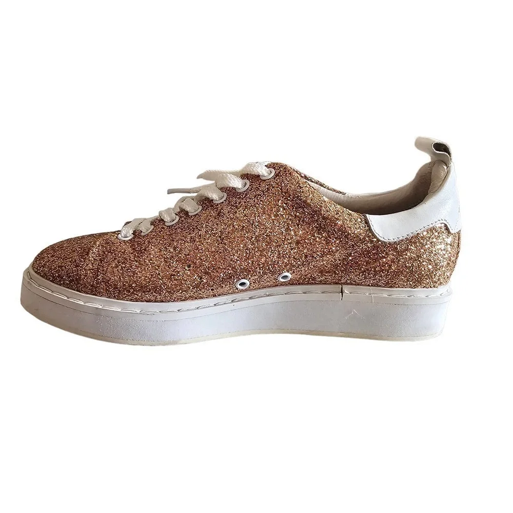 Golden Goose Gold Glitter Athletic Shoes - Picture 8 of 13